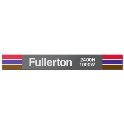 Fullerton Station Sign - CTAGifts.com