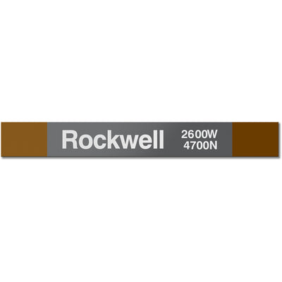 Rockwell Station Sign - CTAGifts.com