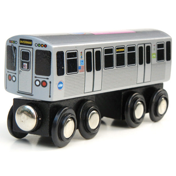 Pink Line Wooden Train - CTAGifts.com