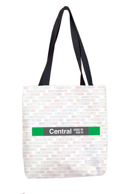 Central (Green) Tote Bag - CTAGifts.com
