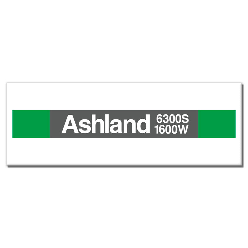 Ashland/63rd (Verde 1600W 6300S) Imán