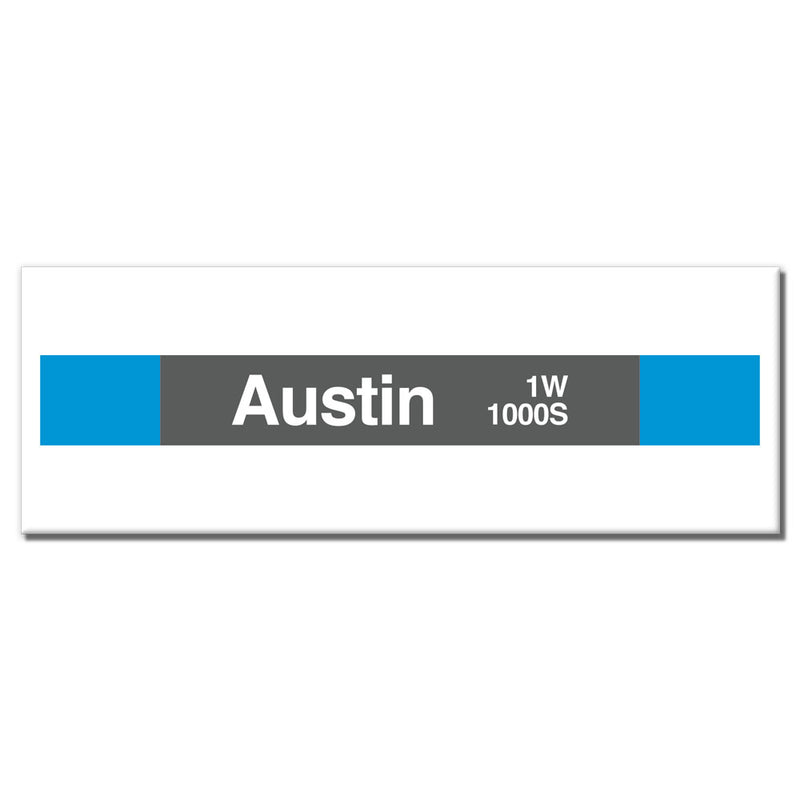 Austin (Blue) Magnet