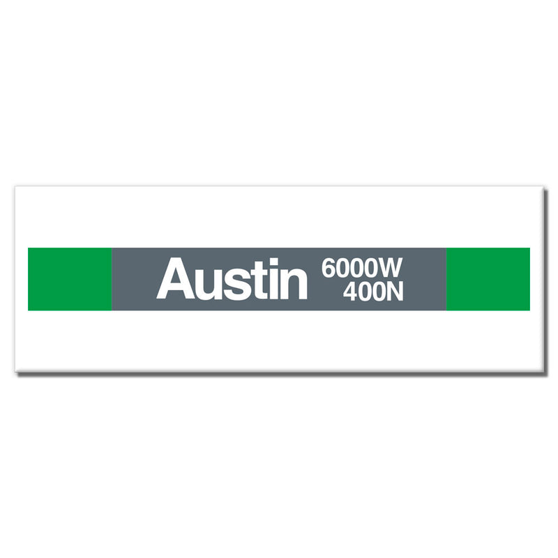 Austin (Green) Magnet