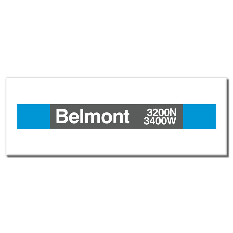 Belmont (azul) Imán