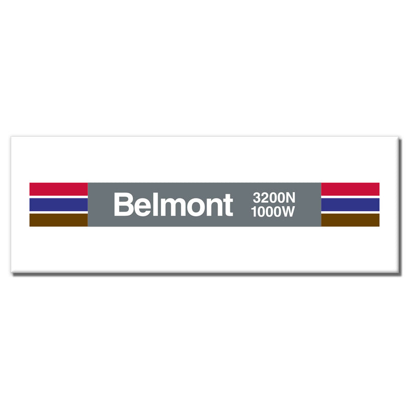 Belmont (Red Brown Purple) Magnet
