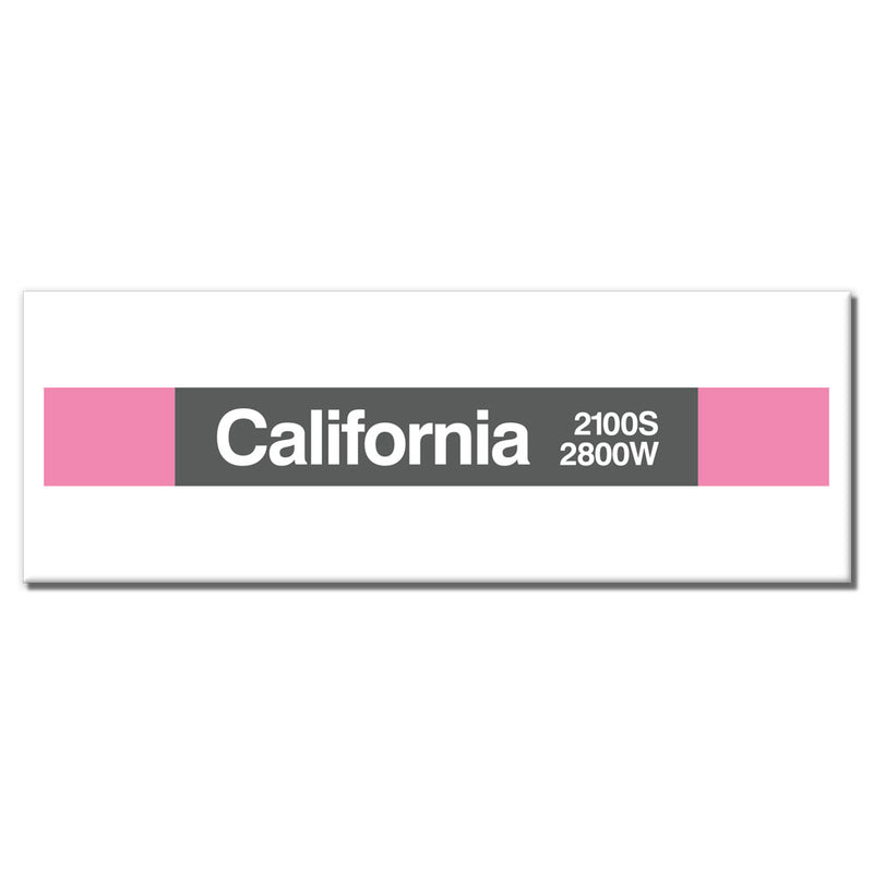 California (rosa) Imán
