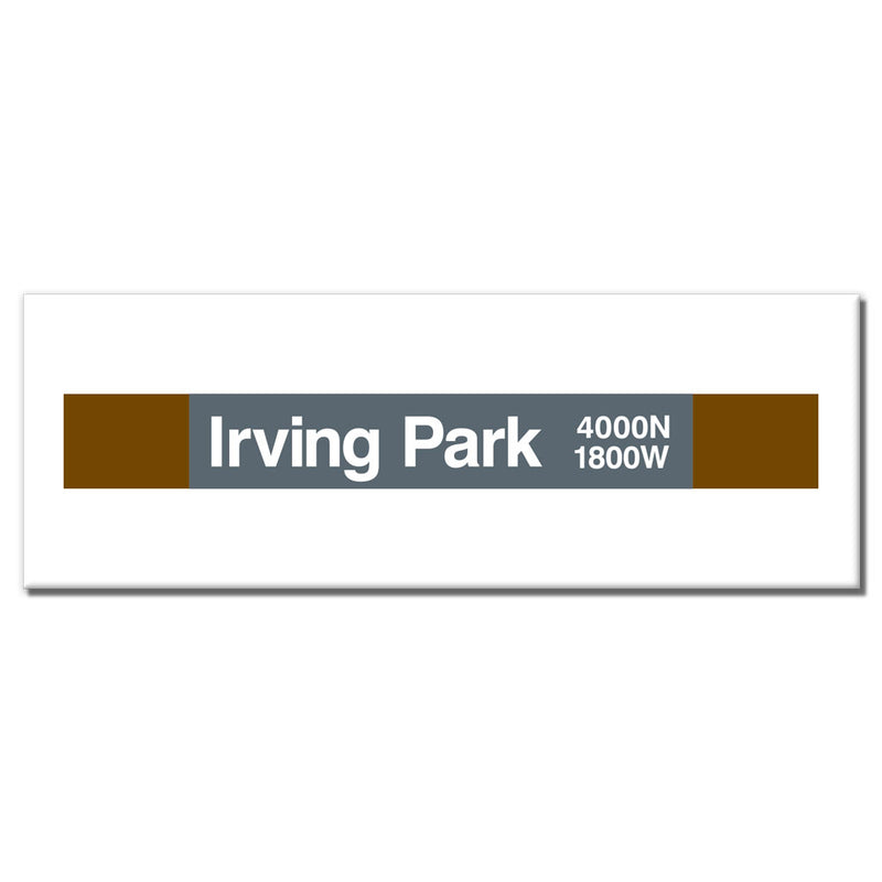 Irving Park (marrón) Imán
