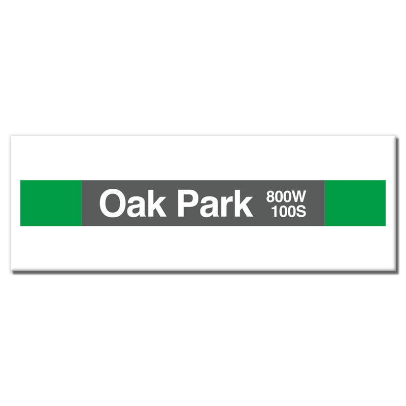 Oak Park (Green) Magnet