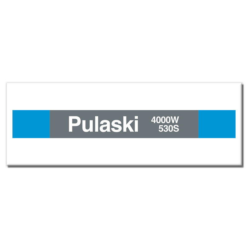 Pulaski (azul) Imán