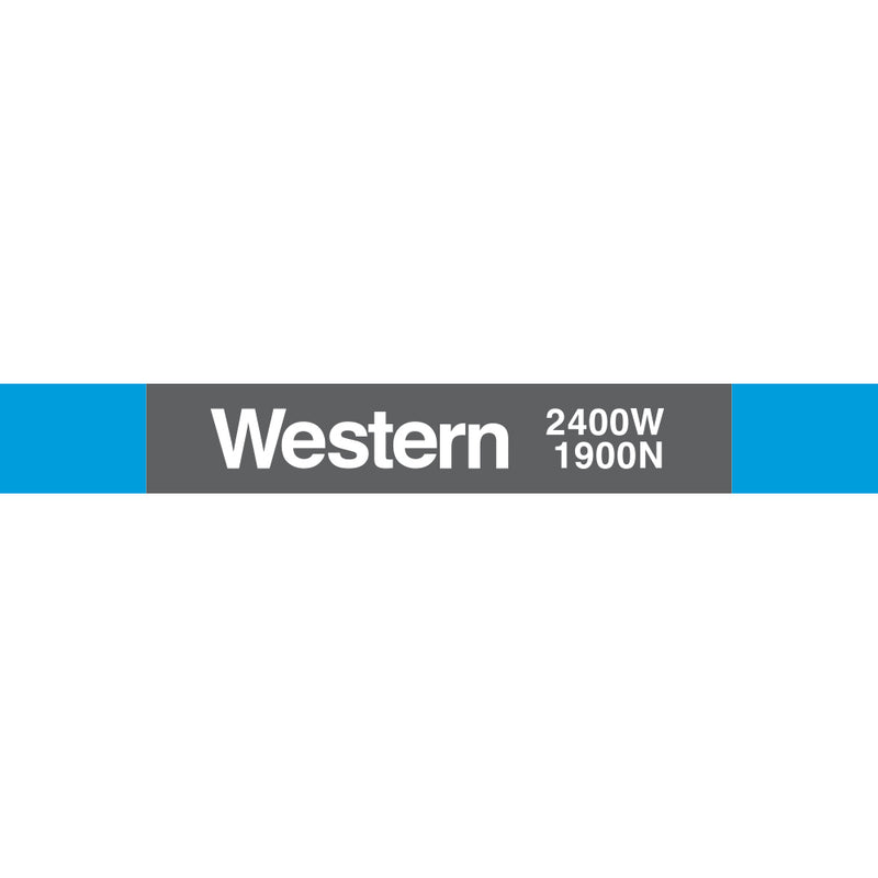 Señal de estación Western @ Milwaukee (azul 2400W 1900N)
