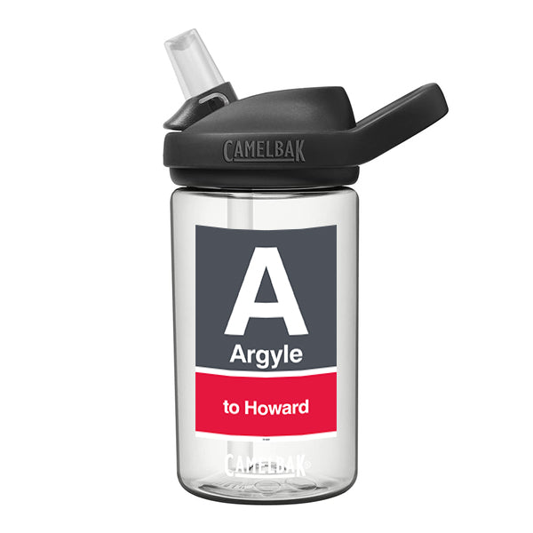 Argyle (Red) Kids Waterbottle