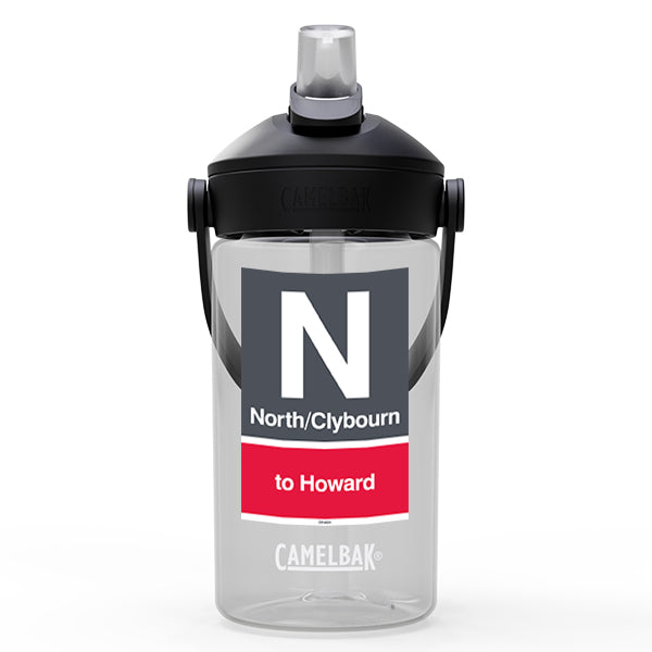 North / Clybourn (Red) Kids Waterbottle
