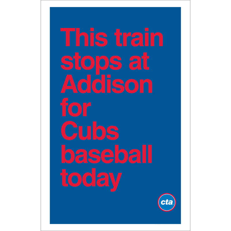 Train to the Game (Addison) Print