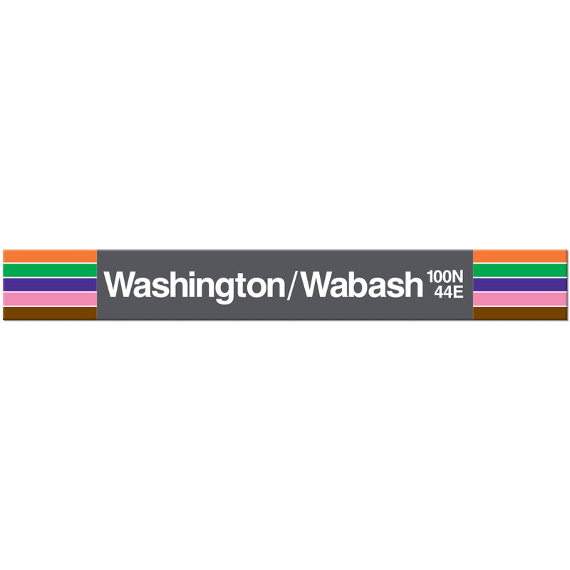 Washington/Wabash Station Sign
