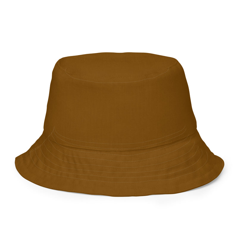 Brown Line Reversible Bucket Hat