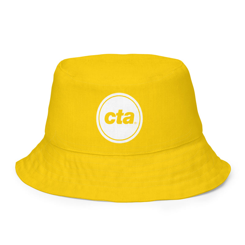 Yellow Line Reversible Bucket Hat