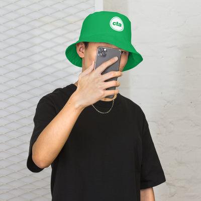 Green Line Reversible Bucket Hat