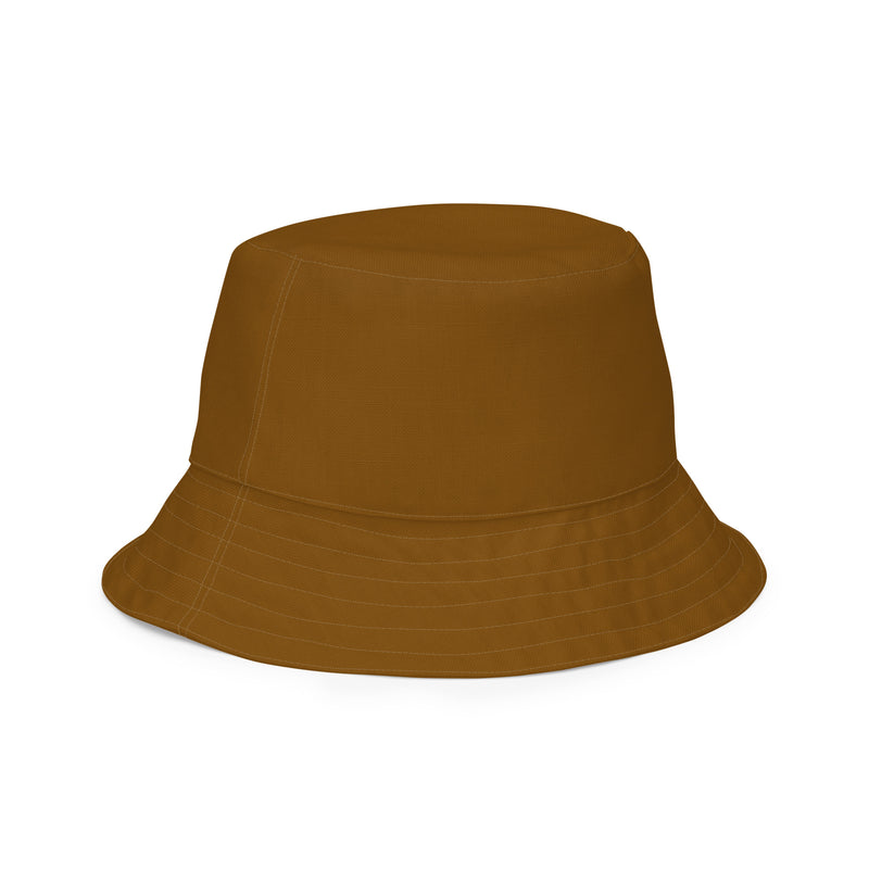 Brown Line Reversible Bucket Hat