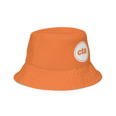 Orange Line Reversible Bucket Hat