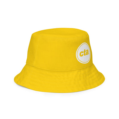 Yellow Line Reversible Bucket Hat