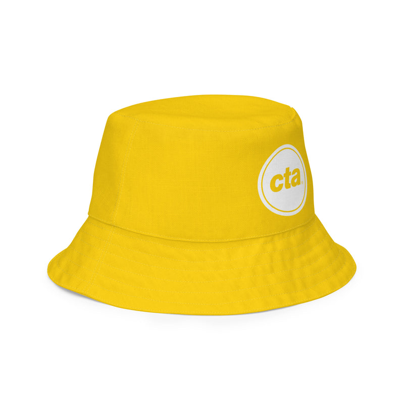 Yellow Line Reversible Bucket Hat