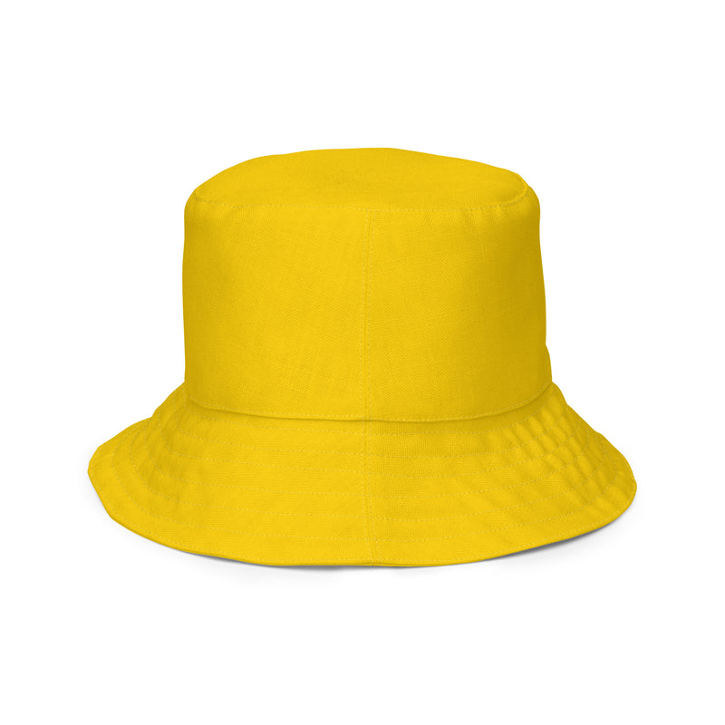 Yellow Line Reversible Bucket Hat