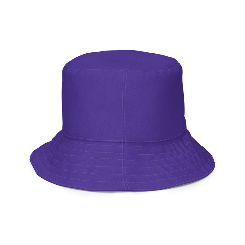 Purple Line Reversible Bucket Hat