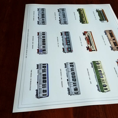Rolling Stock of the Chicago 'L' Print