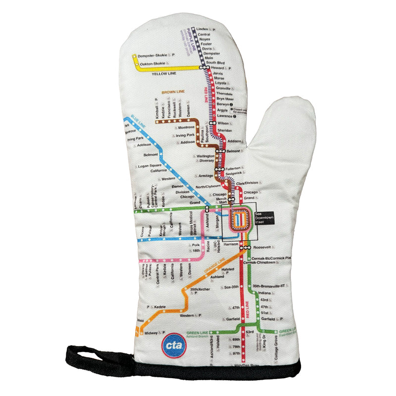 CTA Map Oven Mitt