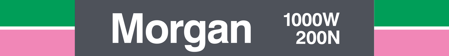 CTA Station Morgan Station Sign – CTAGifts.com