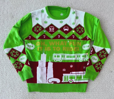 CTA 2025 Holiday Train & Bus Holiday Light Up Sweater (Pre-Order)