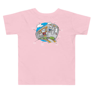 Camiseta para niños Train Parks (delantera/trasera)