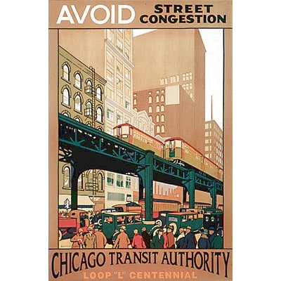 Avoid Street Congestion Poster - CTAGifts.com