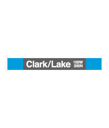 Clark/Lake (Blue) Magnet - CTAGifts.com