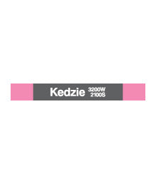 Kedzie (Pink) Magnet - CTAGifts.com