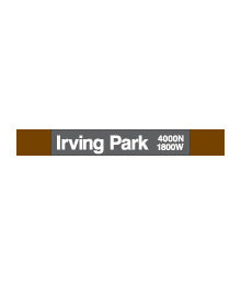 Irving Park (Brown) Magnet - CTAGifts.com