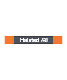 Halsted (Orange) Magnet - CTAGifts.com