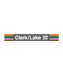 Clark/Lake (LOOP)  Magnet - CTAGifts.com