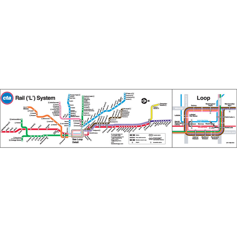 CTA System Map Poster - CTAGifts.com