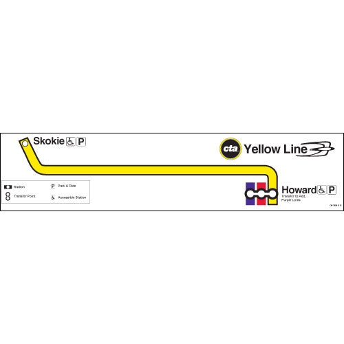 Yellow Line Map Poster - CTAGifts.com