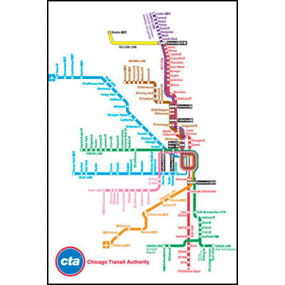 CTA Map Magnet - CTAGifts.com
