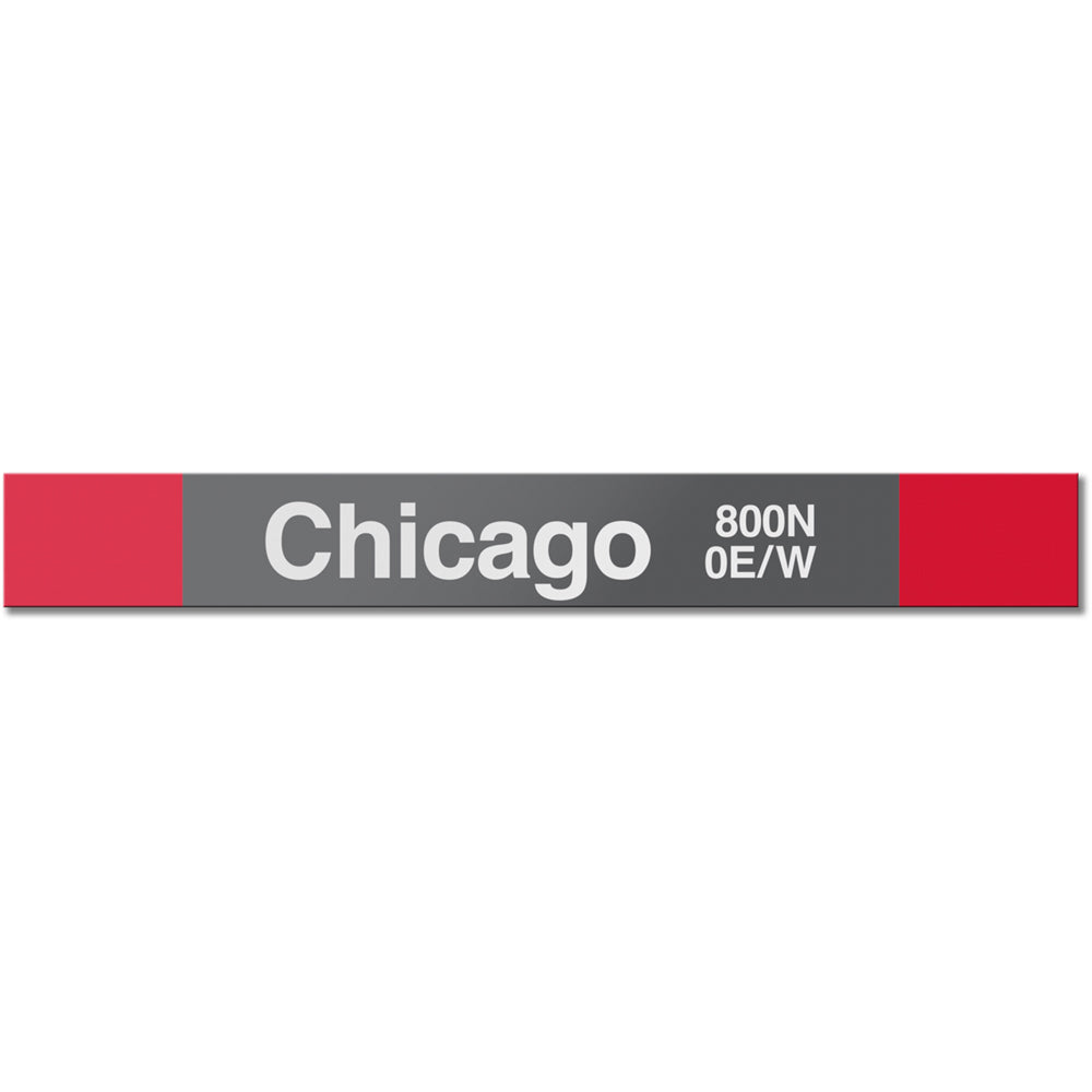 Cta Line Signs CTA Station Chicago (Red) Station Sign – CTAGifts.com