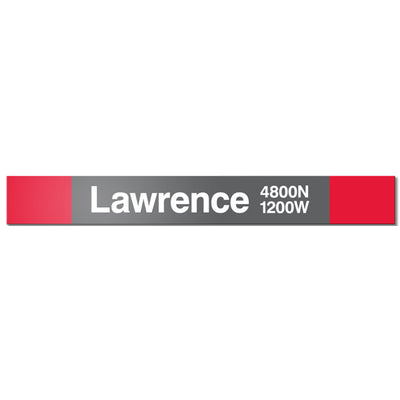 Lawrence Station Sign - CTAGifts.com
