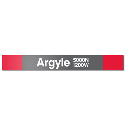 Argyle Station Sign - CTAGifts.com