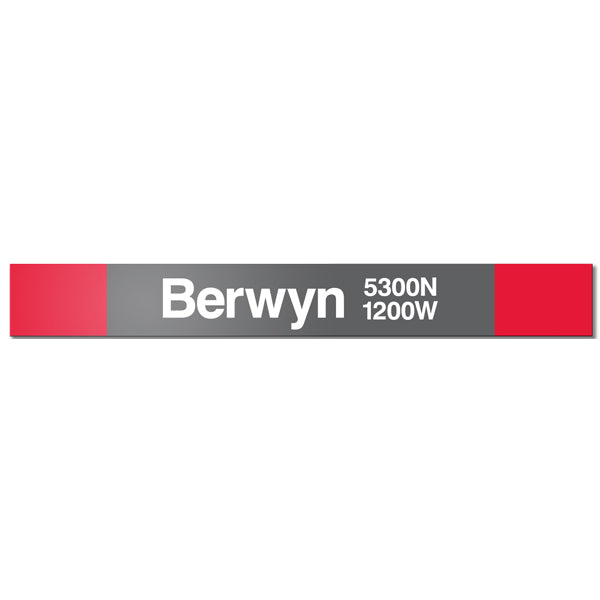 Berwyn Station Sign - CTAGifts.com