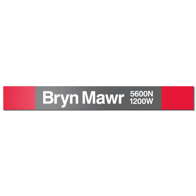 Bryn Mawr Station Sign - CTAGifts.com