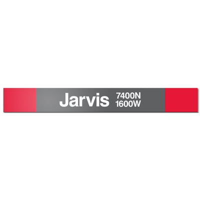 Jarvis Station Sign - CTAGifts.com