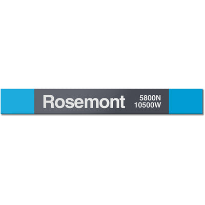 Rosemont Station Sign - CTAGifts.com