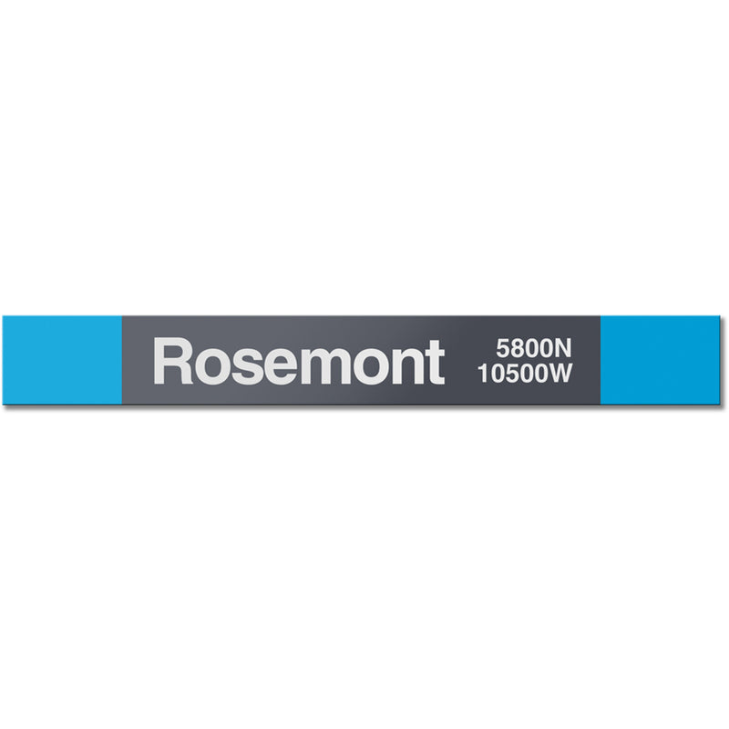 Rosemont Station Sign - CTAGifts.com