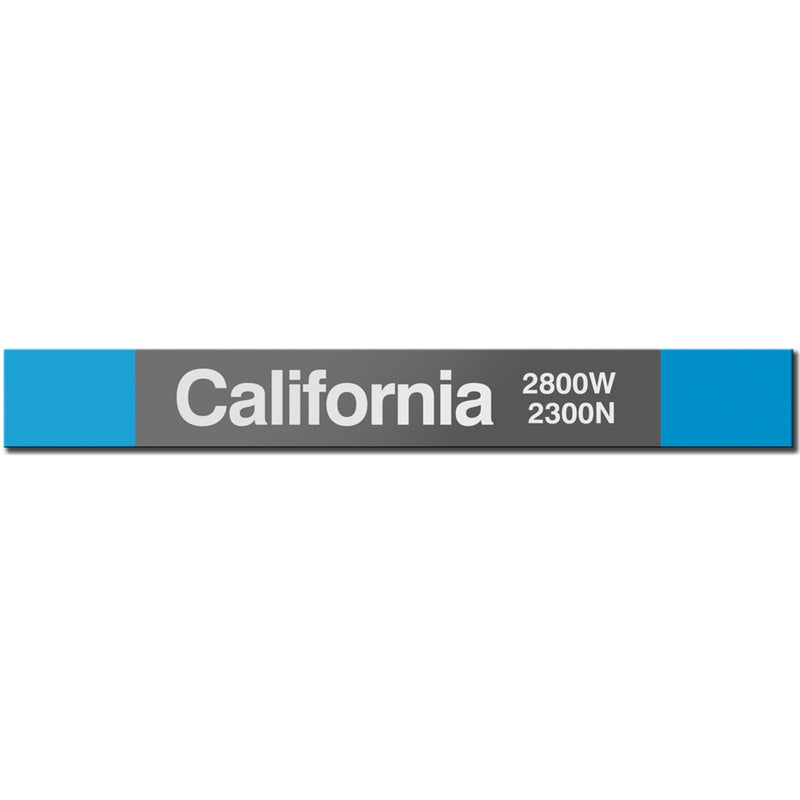 California (Blue) Station Sign - CTAGifts.com